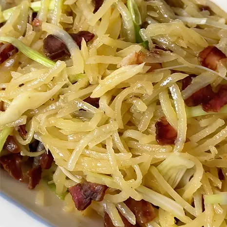 Wind-Dried Bacon & Shredded Potato