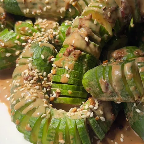 Chilli Vinegar  Accordion Cucumber